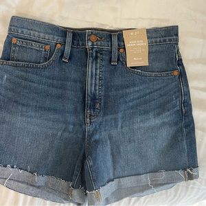 Brand new Madewell High Waisted Jean shorts (27)
